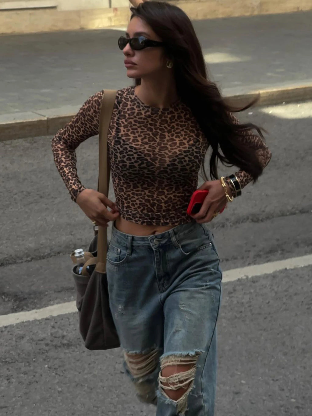 Top Leopard Fit