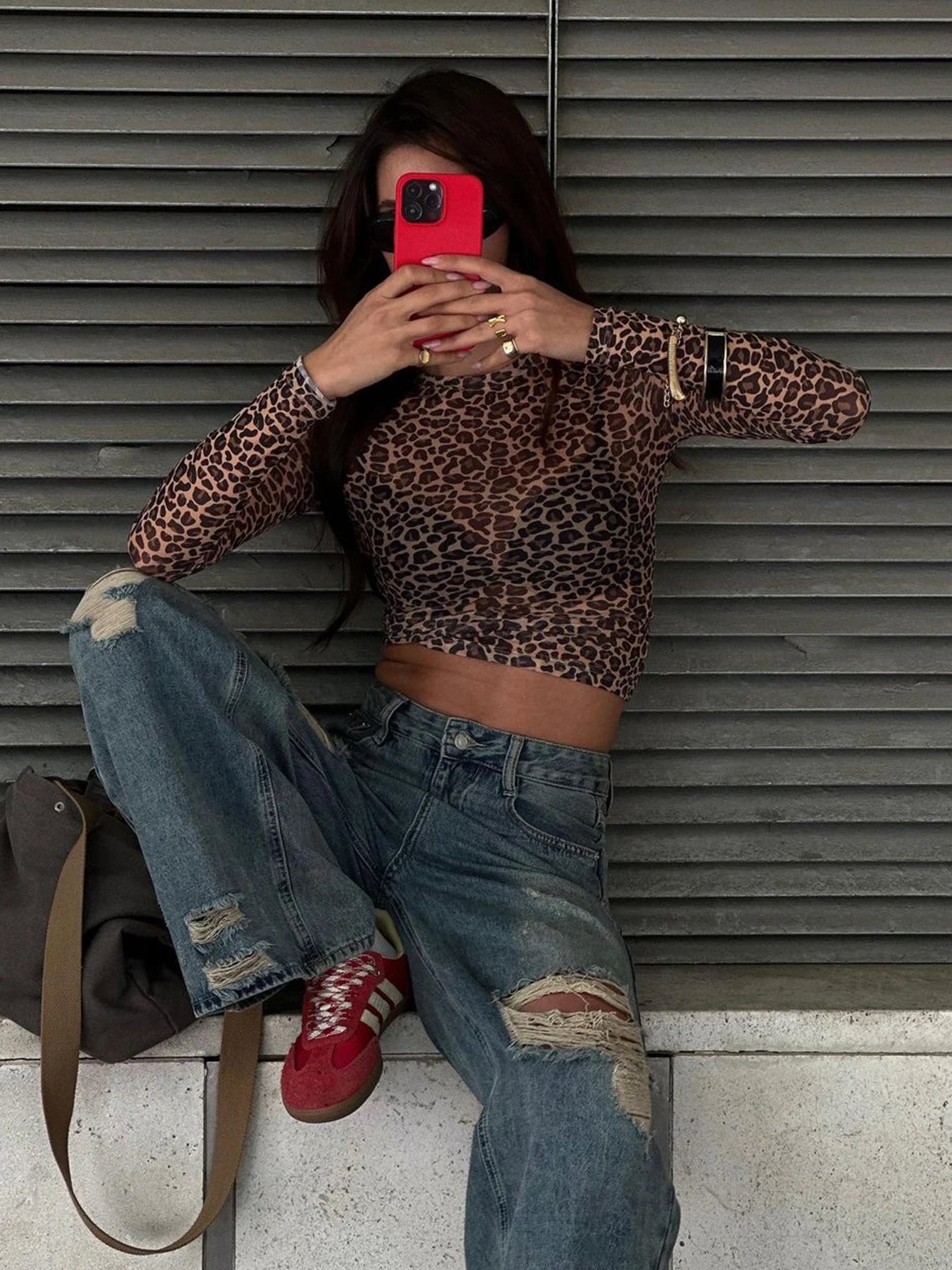 Top Leopard Fit